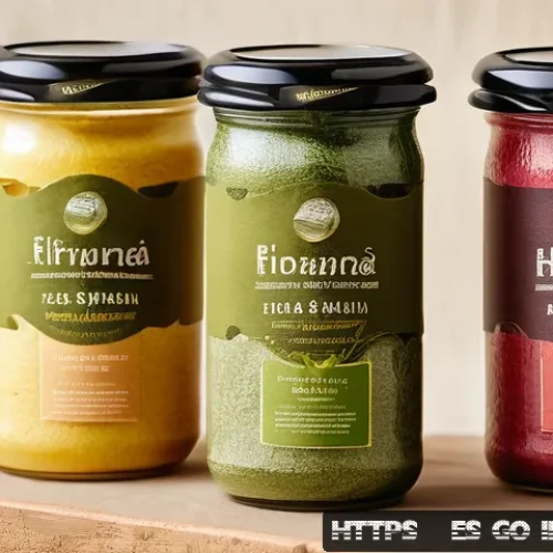 Home 30 식품 배달 서비스의 폐기물 관리 방안 - A vibrant, detailed close-up of eco-friendly biodegradable food packaging made from corn starch and ...